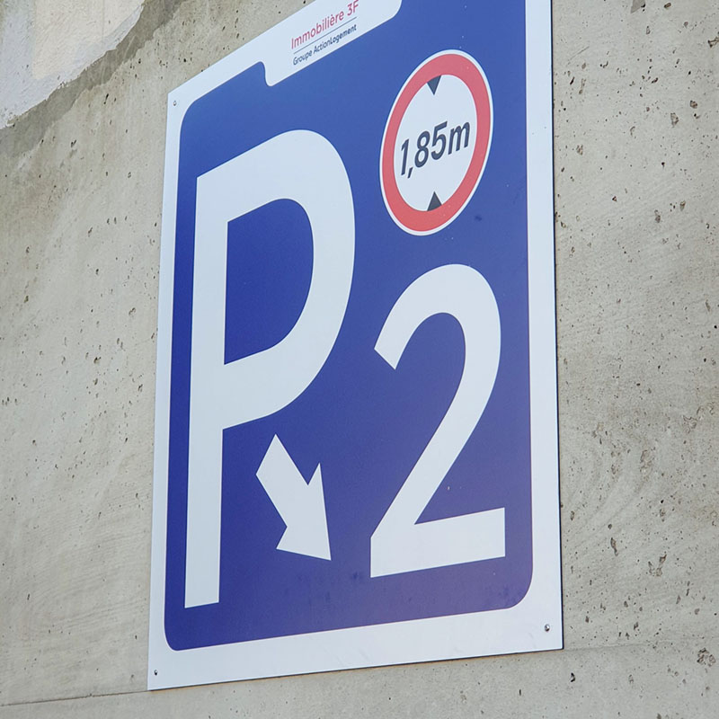 Signalétique de parking à Saint Germain