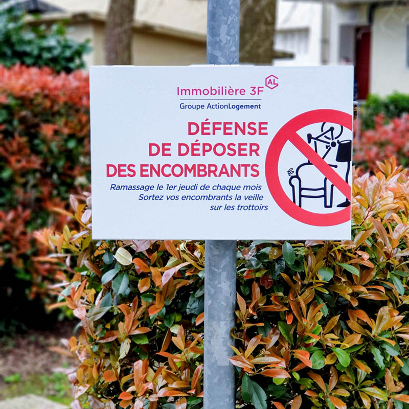 Défense de déposer des encombrants à Viroflay