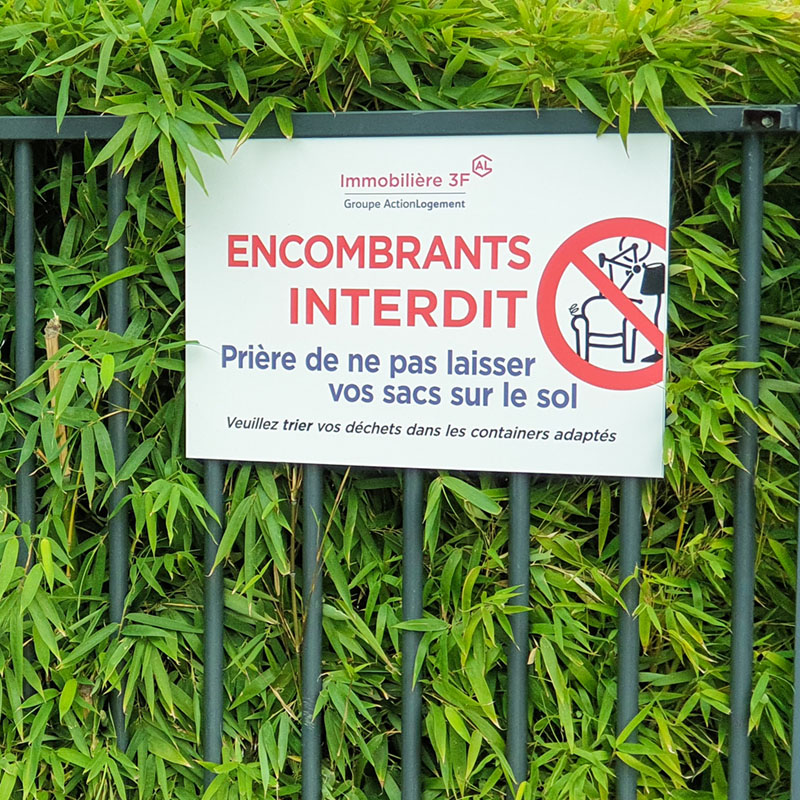 Défense de déposer des encombrants à Carrières sous Poissy